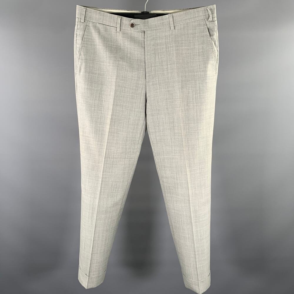 SUIT SUPPLY Size 34 Grey Wool Cuffed Casual Pants